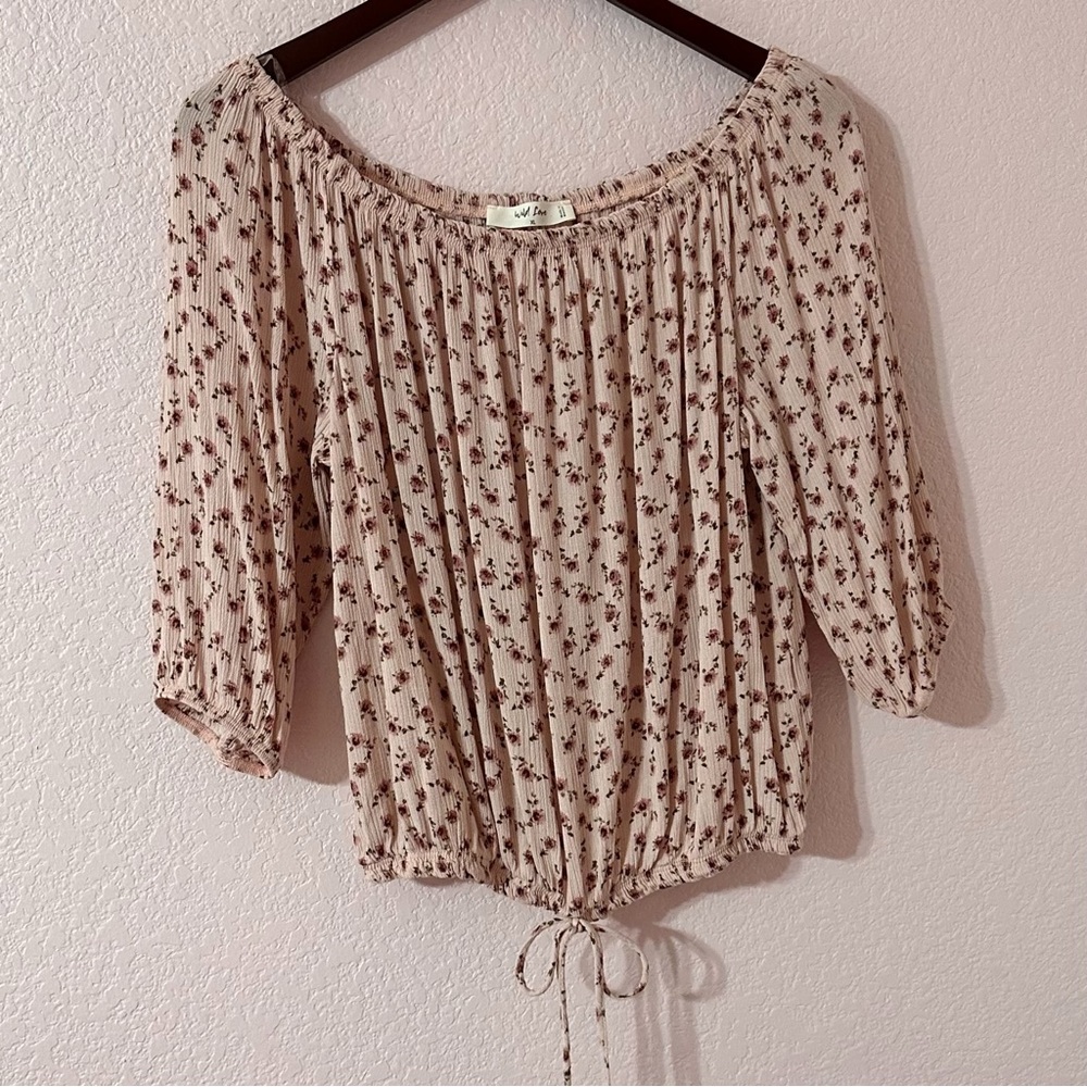 Wild Love Floral Blouse Pink